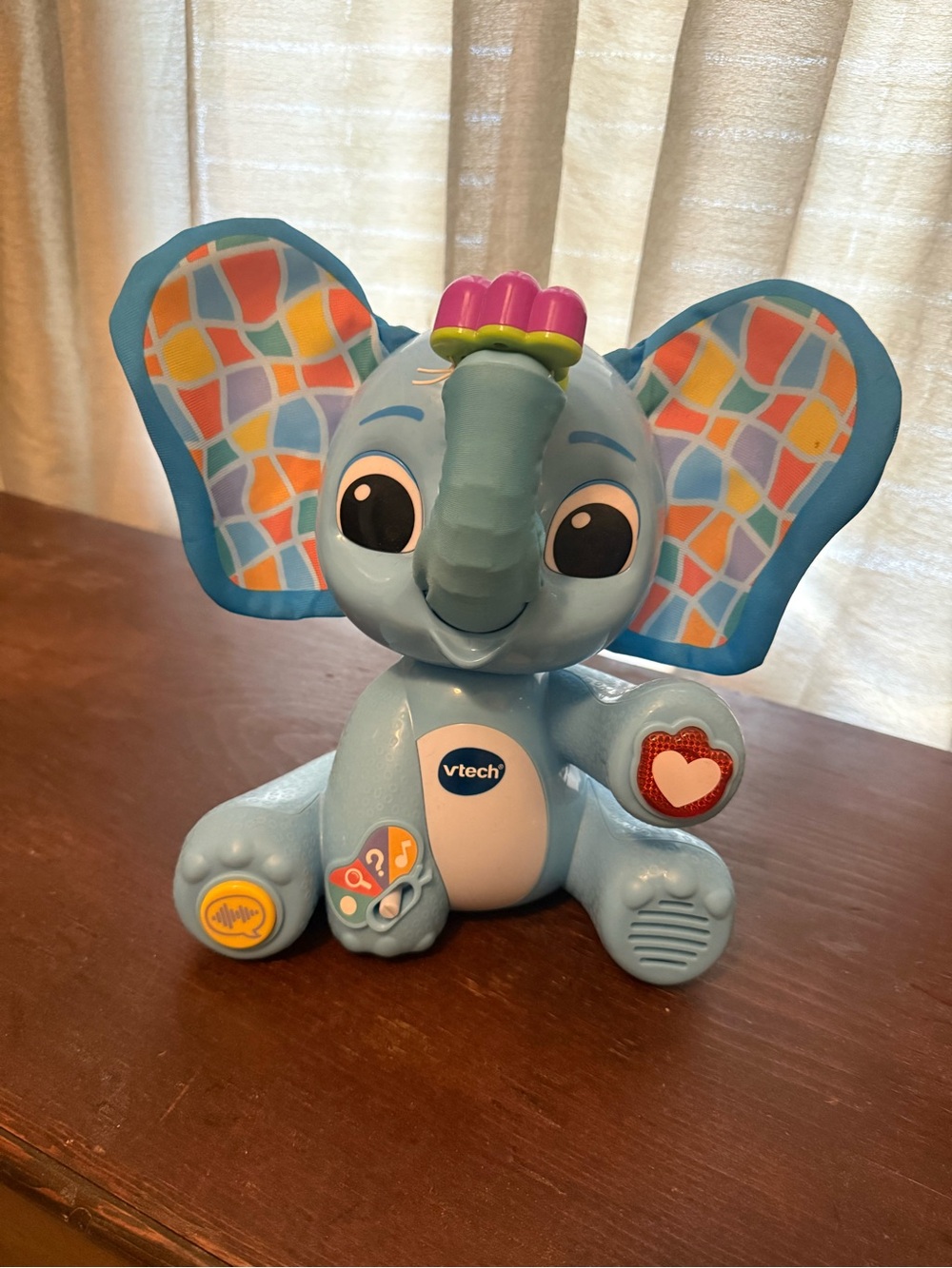 Blue Interactive Elephant Toy
